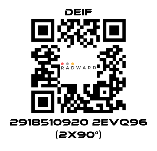 Deif-2918510920 2EVQ96 (2x90°) price