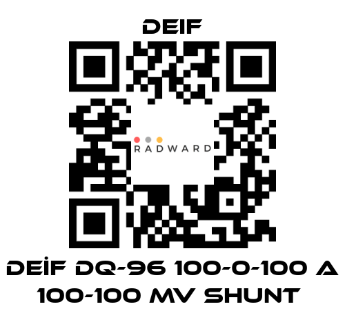 Deif-DEİF DQ-96 100-0-100 A 100-100 MV SHUNT  price