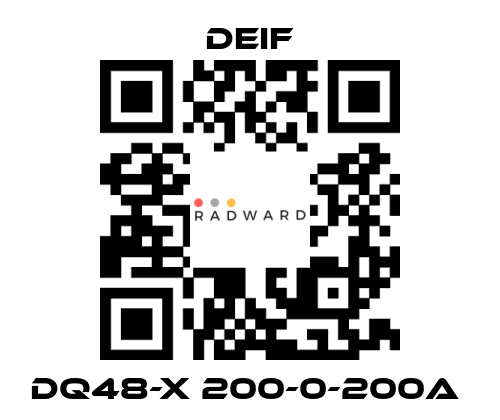 Deif-DQ48-X 200-0-200A  price