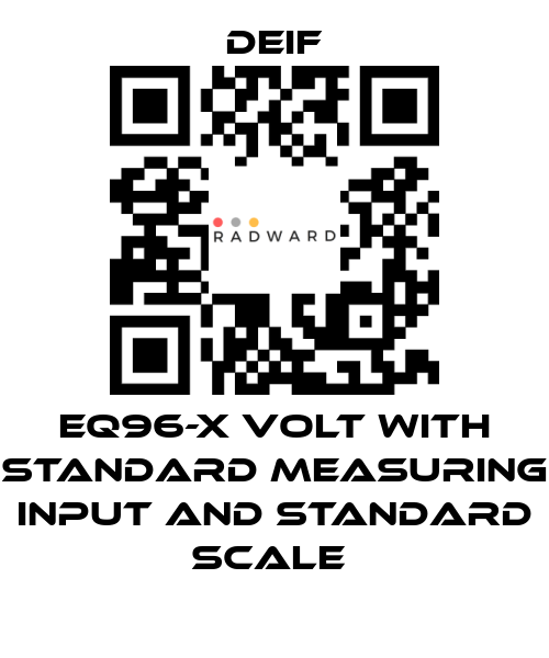 Deif-EQ96-X VOLT WITH STANDARD MEASURING INPUT AND STANDARD SCALE  price