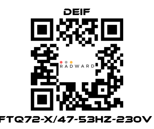 Deif-FTQ72-X/47-53HZ-230V  price