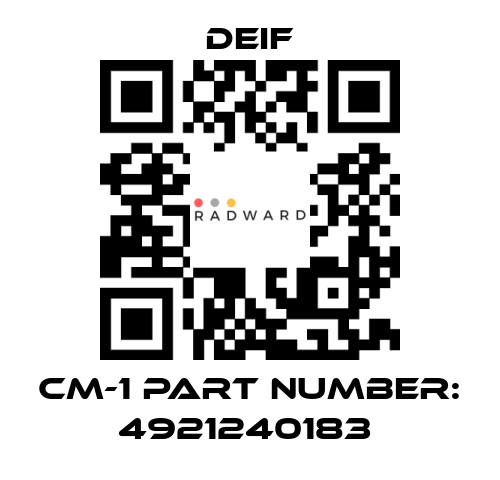 Deif-CM-1 part number: 4921240183  price