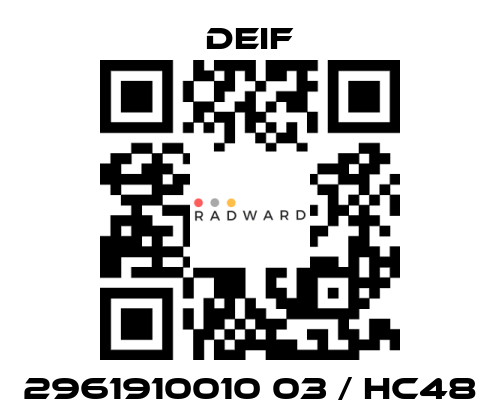 Deif-2961910010 03 / HC48 price