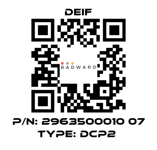 Deif-P/N: 2963500010 07 Type: DCP2  price
