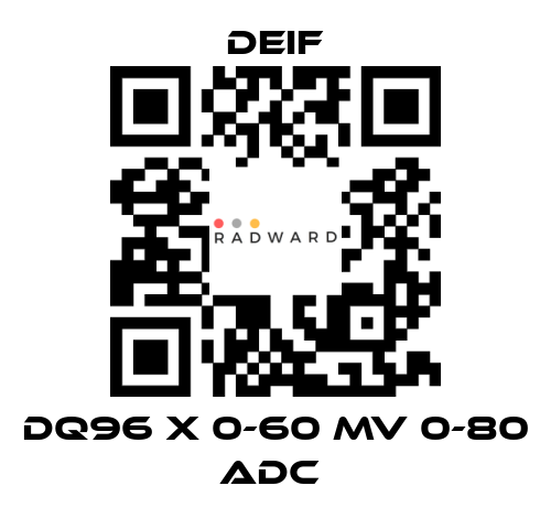 Deif-DQ96 X 0-60 MV 0-80 ADC  price