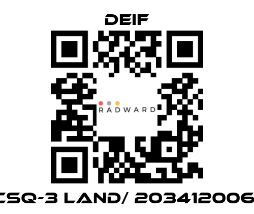 Deif-CSQ-3 Land/ 2034120061 price
