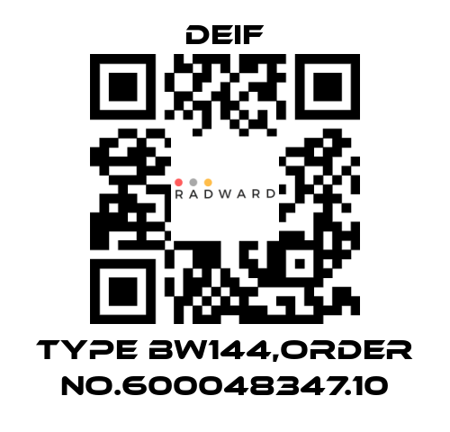 Deif-Type BW144,Order No.600048347.10 price