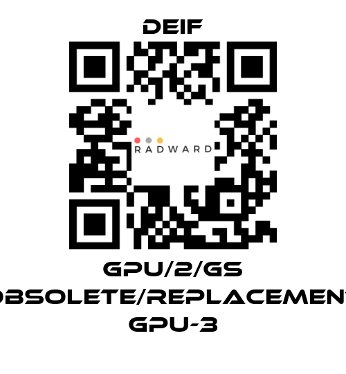 Deif-GPU/2/GS obsolete/replacement GPU-3 price