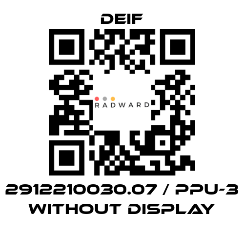 Deif-2912210030.07 / PPU-3 without display price