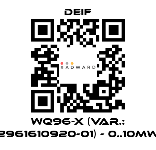 Deif-WQ96-x (Var.: 2961610920-01) - 0..10MW price
