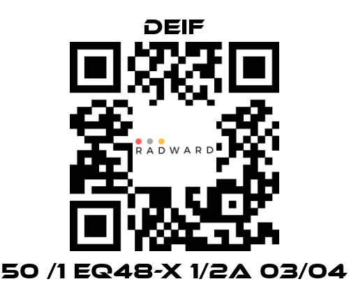 Deif-50 /1 EQ48-X 1/2A 03/04 price
