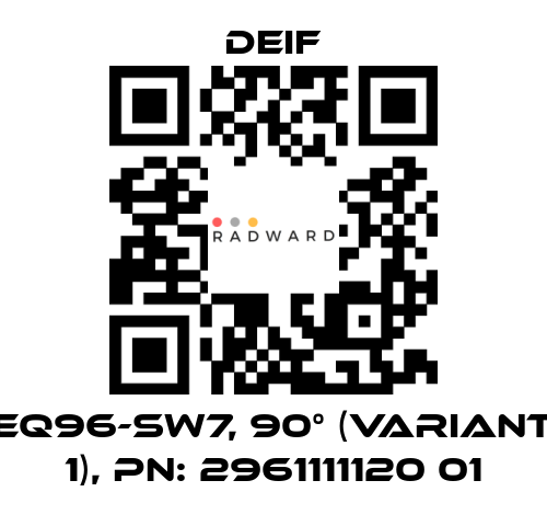 Deif-EQ96-sw7, 90° (Variant 1), PN: 2961111120 01 price