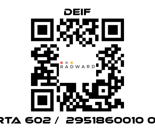 Deif-RTA 602 /  2951860010 01 price