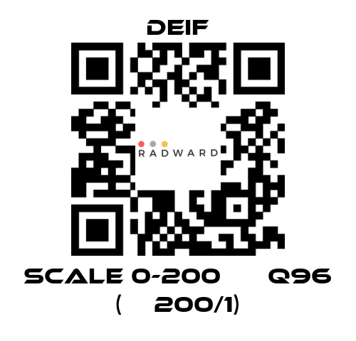 Deif-scale 0-200 А ЕQ96 (ТТ200/1) price