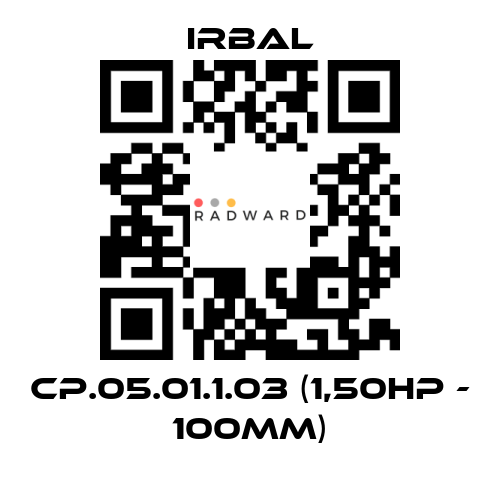 irbal-CP.05.01.1.03 (1,50HP - 100MM) price