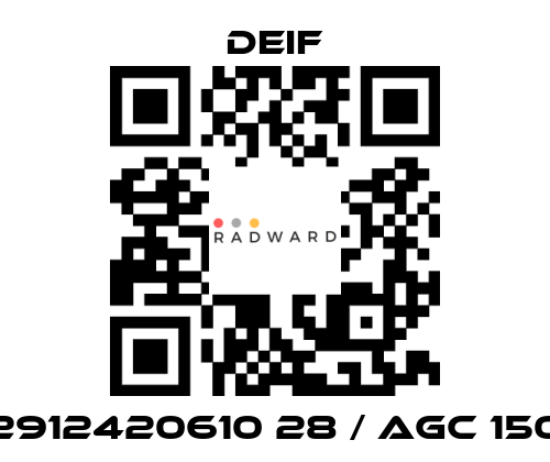 Deif-2912420610 28 / AGC 150 price