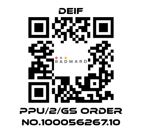 Deif-PPU/2/Gs ORDER No.100056267.10 price