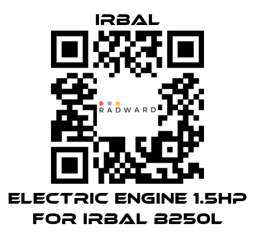 irbal-Electric engine 1.5hp for Irbal B250L price