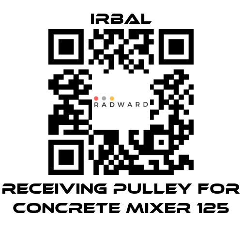 irbal-receiving pulley for Concrete mixer 125 price