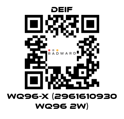 Deif-WQ96-x (2961610930 WQ96 2W) price