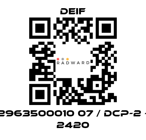 Deif-2963500010 07 / DCP-2 - 2420 price
