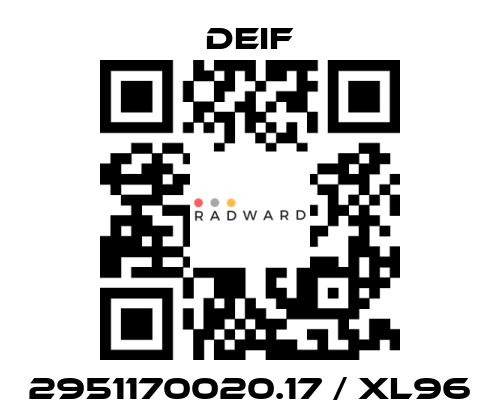 Deif-2951170020.17 / XL96 price