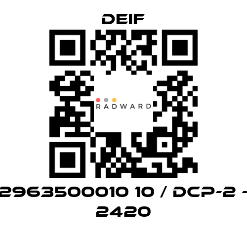 Deif-2963500010 10 / DCP-2 - 2420 price
