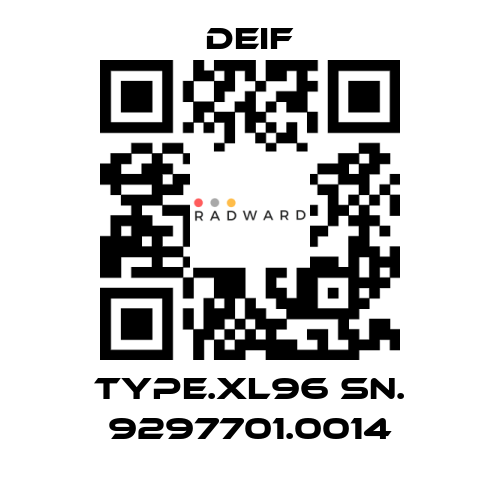 Deif-TYPE.XL96 SN. 9297701.0014 price