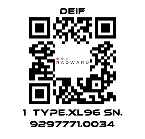 Deif-1  TYPE.XL96 SN. 9297771.0034 price