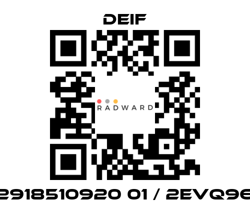 Deif-2918510920 01 / 2EVQ96 price