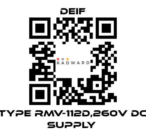 Deif-TYPE RMV-112D,260V DC SUPPLY  price