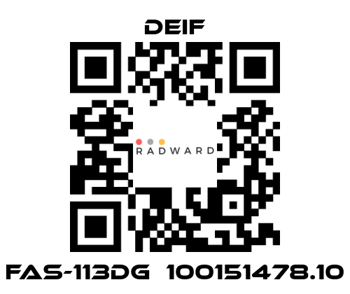 Deif-FAS-113DG  100151478.10 price
