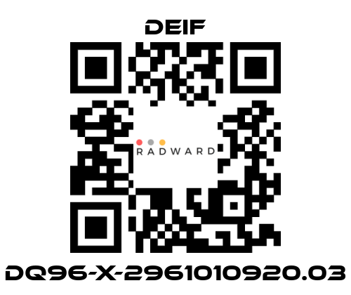 Deif-DQ96-X-2961010920.03 price