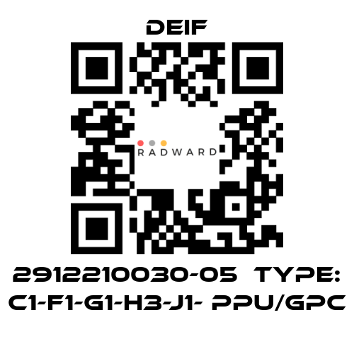 Deif-2912210030-05  Type: C1-F1-G1-H3-J1- PPU/GPC price