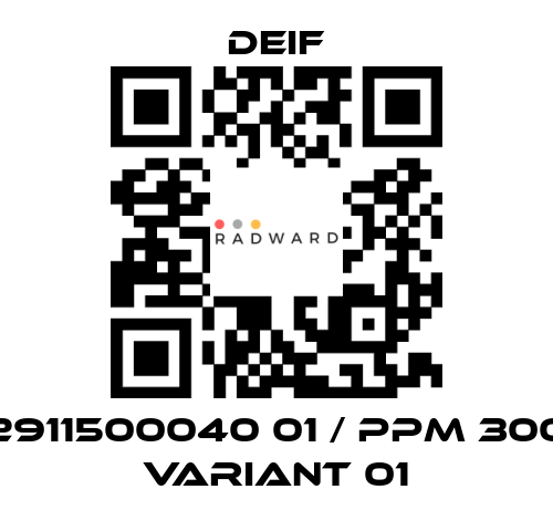 Deif-2911500040 01 / PPM 300 Variant 01 price