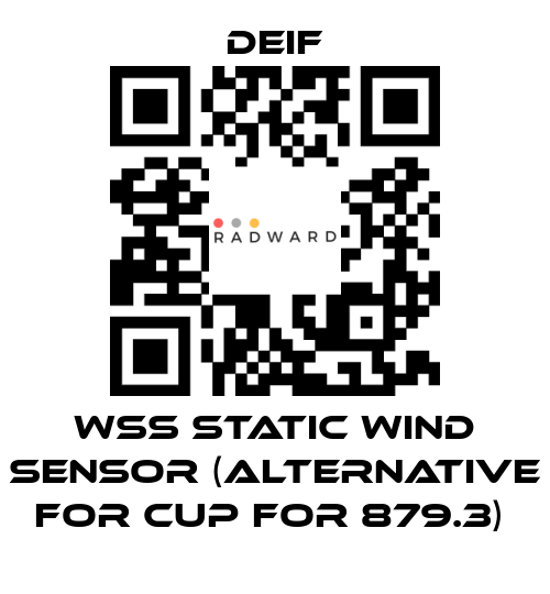 Deif-WSS STATIC WIND SENSOR (ALTERNATIVE FOR CUP FOR 879.3)  price
