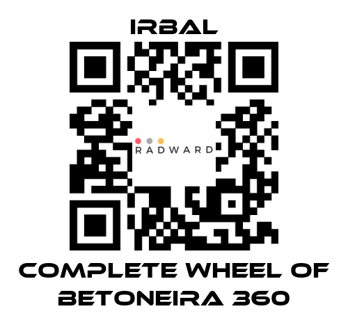 irbal-complete wheel of BETONEIRA 360 price
