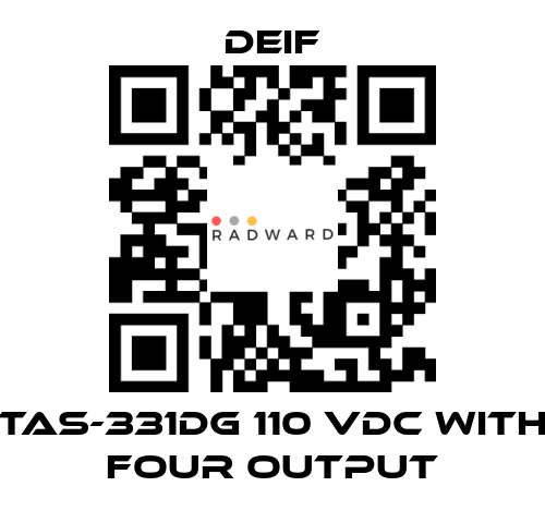 Deif-TAS-331DG 110 VDC with four output price
