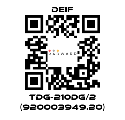 Deif-TDG-210DG/2 (920003949.20) price