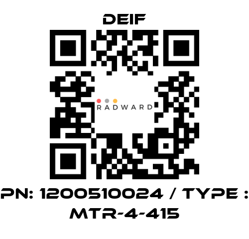 Deif-PN: 1200510024 / Type : MTR-4-415 price