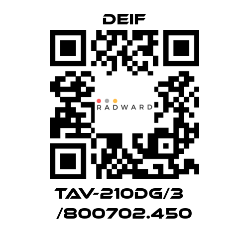 Deif-TAV-210DG/3   /800702.450 price