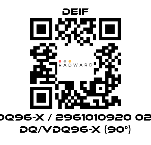 Deif-DQ96-x / 2961010920 02, DQ/VDQ96-x (90°) price