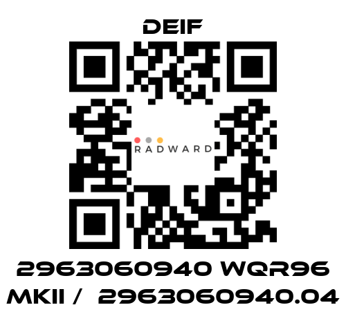 Deif-2963060940 WQR96 MKII /  2963060940.04 price
