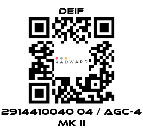 Deif-2914410040 04 / AGC-4 Mk II price