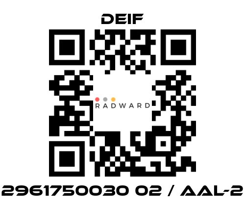 Deif-2961750030 02 / AAL-2 price