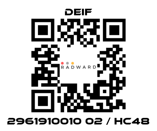 Deif-2961910010 02 / HC48 price