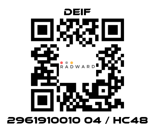 Deif-2961910010 04 / HC48 price
