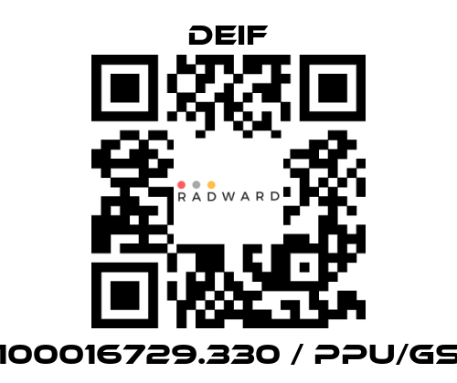 Deif-100016729.330 / PPU/GS price