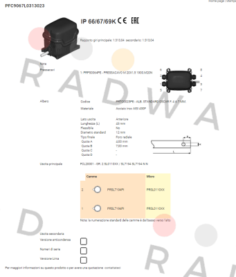 Ter Tecno Elettrica Ravasi-PFC9067L0313023 price