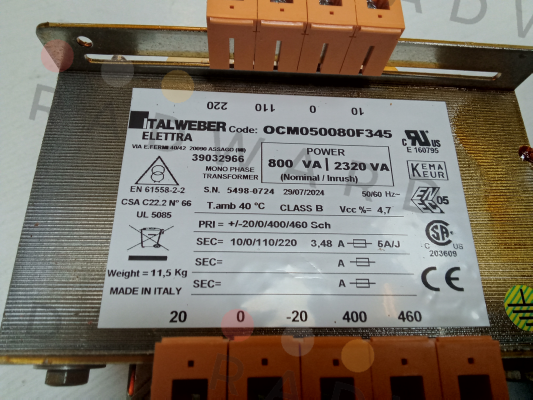 Italweber Elettra-CTOCM050080F345 price